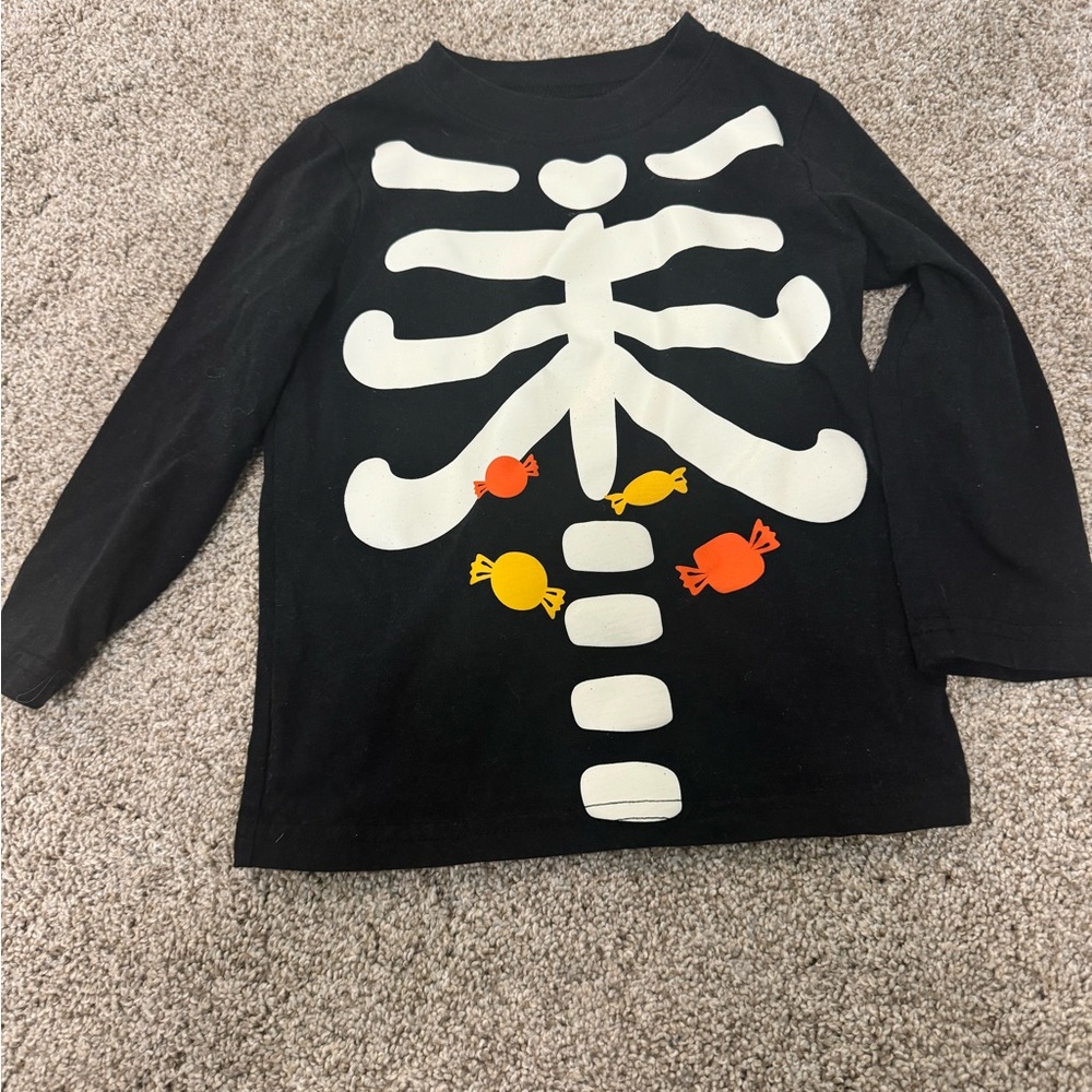 Halloween 3T long sleeved black shirt